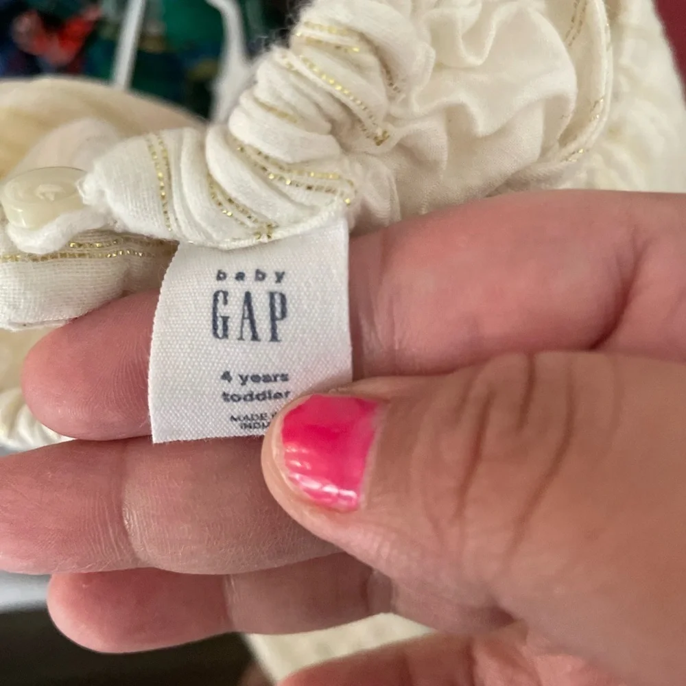 GAP Toddler Crinkle Gauze Shiny Stripes dress size 4